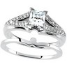 Diamond Bridal Semi-Set 1/4 carat TW Engagement Ring with Matching Band | SKU: 65622