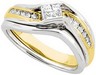 By Pass Two Tone Engagement Ring | SKU 64051 