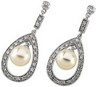 Freshwater Cultured Pearl and Diamond Earrings 6mm .25 CTW Ref 308532