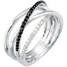 Genuine Black Spinel and Diamond Ring Ref 862459