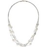 Freshwater Cultured Pearl and Genuine Crystal Necklace Ref 451720