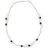 Freshwater Cultured Pearl and Black Agate 47.25 inch Necklace Ref 856403
