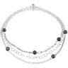 Freshwater Cultured Black Pearl 18 inch Necklace Ref 463030