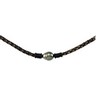 Tahitian Cultured Pearl and Leather 18 inch Necklace Ref 176243