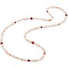 Freshwater Cultured Pearl and Multi gem 36 inch Necklace Ref 432762