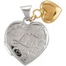 Heart Locket with 14KY Heart Dangle Ref 604409
