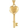 Key with Heart Shaped Locket Ref 891007