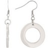 Stainless Steel and Plated Circle Earrings Ref 512766