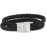 Braided Leather and Stainless Steel Bracelet Ref 291141