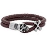 Leather and Stainless Steel Bracelet Ref 356170