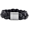 Braided Leather and Stainless Steel Bracelet Ref 642945