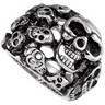 Stainless Steel Skull Ring Ref 228026