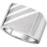 Titanium and Sterling Band 17 x 13.5mm Ref 151113