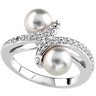 Pearl and Diamond Ring Ref 786196