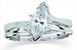 Platinum Diamond Engagement Ring 1-10x5, 4.16DWT10 with Matching Band 1.60DWT10 | SKU: P-10346