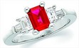 Platinum Semi-Set Engagement Ring | 1-8x6, 2-5x3, 2-3.25x2.5x1.75, 2.25 Width, 4.92DWT10 | SKU: P-120611