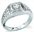 Platinum Antique Ring | 1-3.7, 4.57DWT10* | SKU: P-12897