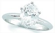 Platinum Six-Prong Oval 2 carat Solitaire Only | 1-9x7 | SKU: P-150508-200