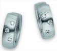 Platinum Diamond Hinged Earrings | 1/8 carat TW | SKU: P-21636