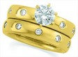 18KY Diamond .33 CTW Engagement Ring with .33 CTW Band Ref 585583