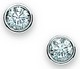 Platinum Diamond Solitaire Earrings | 1/2 carat TW | SKU: P-61094