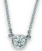 Platinum Diamond Solitaire Necklace on 18 inch Cable Chain .25 Carat Ref 889914