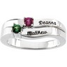 Engraveable Birthstone Mothers Ring Holds up to 4 gemstones Ref 911528