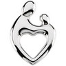 Mother and Child Heart Pendant | 19.25 x 13.5 mm | SKU: 83165-19