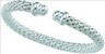 SS 7.25 mm Raspberry Cuff Bracelet | SKU: SS-CH316