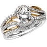 .33 CTW Engagement Ring and .17 CTW Matching Band Ref 536433