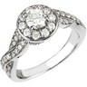 1.25 CTW Engagement Ring and .17 CTW Matching Band Ref 800132