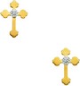 Cross Earrings | 11 x 8 mm | SKU: R16556