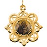 St. Joseph Framed Enamel Pendant 25.75 x 25.75mm Ref 837161