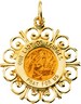 Our Lady of Lourdes Medal | 18.5 mm | SKU: R41479