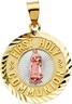 Tri-Color First Holy Communion Medal | 19.75 mm | SKU: R41642