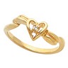 Accented Heart Ring 2 pttw dia. Ref 395660