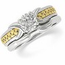 Two-Tone Hand-Woven Engagement Ring | SKU: 121165
