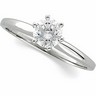 Round Six Prong Heavy Shank Solitaire Mounting .2 to 2.5 Carat Ref 608488