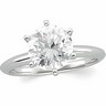 Round Six Prong Comfort Fit Solitaire Mounting .25 to 2 Carat Ref 639659