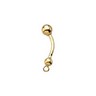 Belly Barbell. 14K yellow gold. | SKU: 22676