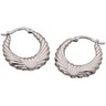 Design Hoop Earrings | 23.5 x 19 mm | SKU: 2816