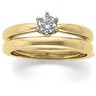 6 Prong Solitaire with Medium Setting on Bombe Shank .38 Carat Ref 725597