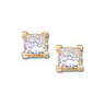 Princess Diamond Scroll Earrings | 3/4 Ct TW | SKU: 61085