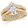 Diamond Ring Guard | 3/8 carat TW Side Diamonds | SKU: 61299