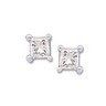 Princess Cut Diamond Stud Earrings Ref 714220