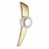 South Sea Cultured Pearl Brooch | 12 mm Fashion Flat Button | SKU: 63040