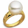 South Sea Cultured Pearl Ring | 11 mm Fashion Full Button | SKU: 63048