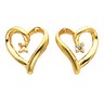 Diamond Heart Shaped Earrings 4 pttw dia. Ref 295420