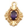 Pendant Dangle with Oval Shaped 6 x 4mm Center Stone Ref 259040