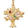 My Tree Pendant | May hold up to 9 birthstones 3 mm in diameter each | 31 x 27.5 mm | SKU: 81723